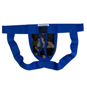Jockmail Camouflage Jockstrap Blue Size XXL (34-36) JM233‎ NWT